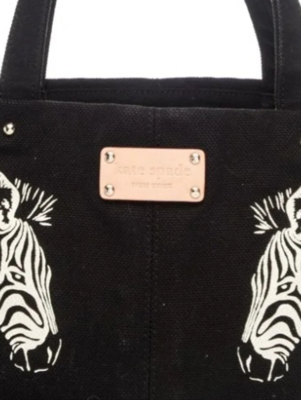 Kate Spade 🦓❤️ZEBRA❤️🦓 Canvas Tote